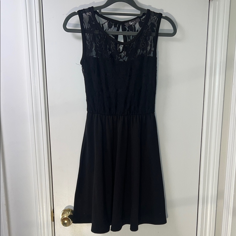 Pinc Black Lace Mini Dress